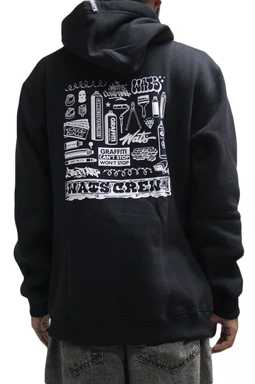 Moletom Masculino Wats Elementos - Preto