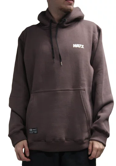 Moletom Masculino Wats Logo Botom - Marrom