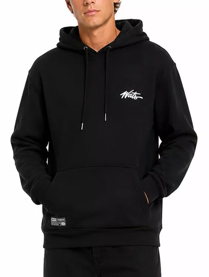 Moletom Masculino Wats Tag Reflex - Preto