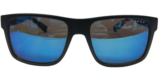 Óculos Evoke For You DS12BR12 Blue Shine lenses - Black Matte