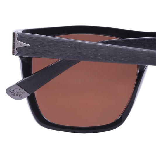 Óculos Evoke Henrique Fogaça Capo XII Hfa02s Brown Total Lenses - Black Shine