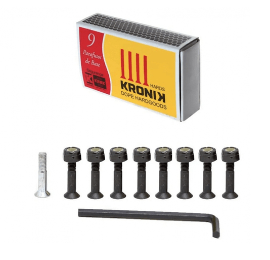 Parafuso de Base Para Skate Allen Kronik - Preto