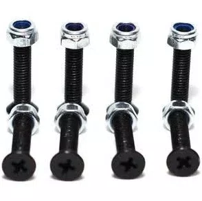 Parafusos para Skate de Base Element 1" Phillips 10mm - Preto