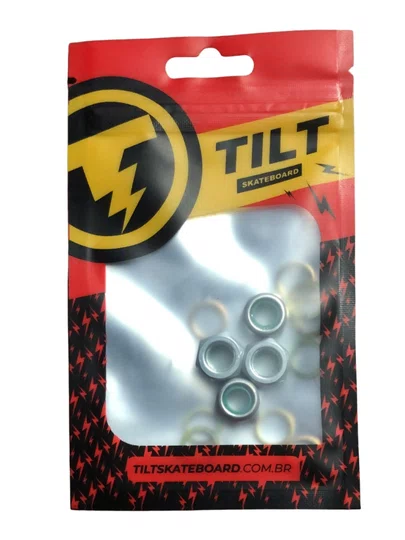 Porca Para Truck Tilt Com Arruela - Prata/Verde