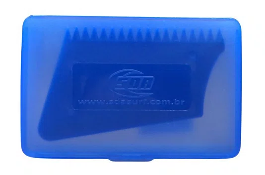 Porta Parafina Com Raspador de Superficie da Prancha de Surf SDA - Azul