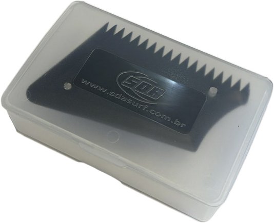 Porta Parafina SDA com Raspador de Superficie da Prancha de Surf - Transparente