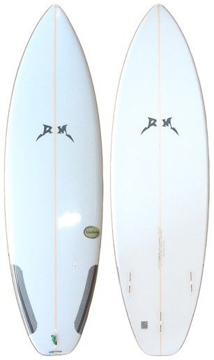 Prancha De Surf RM Bolachinha 5,8 X 19 X 3/8 X 2 3/8 X 27L - Branco