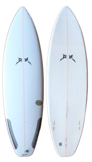 Prancha De Surf RM Bolachinha 5,9 X 19 X 1/4 X 2 3/8 X 27,5L - Branco