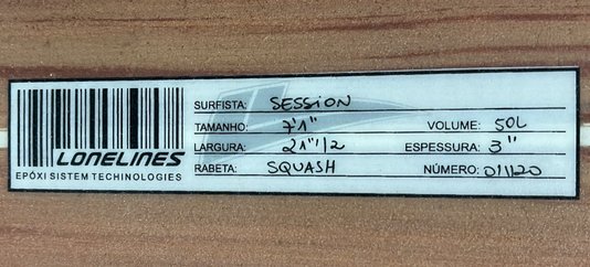 Prancha de Surf Session Fun Seminova 7'1 x 50L - Marrom