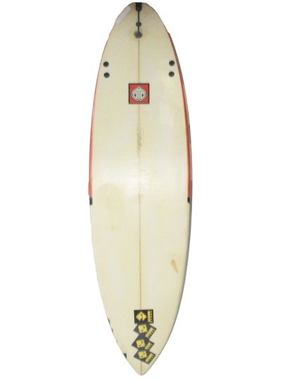 Prancha de Surf Usada 6,3 - Vermelho/Branco