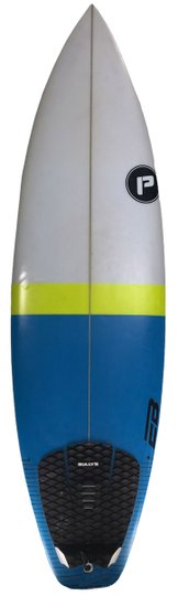 Prancha de Surf Usada Pró-Ilha 5.11  - Branco/Azul