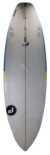Prancha de Surf Usada Pró-Ilha 5.11  - Branco/Azul
