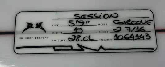 Prancha para Surf RM 5.9 Groove 28 Litros - Branco