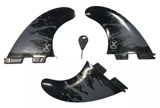 Quilha Expans Encaixe FCS H20 5 - Preto/Cinza