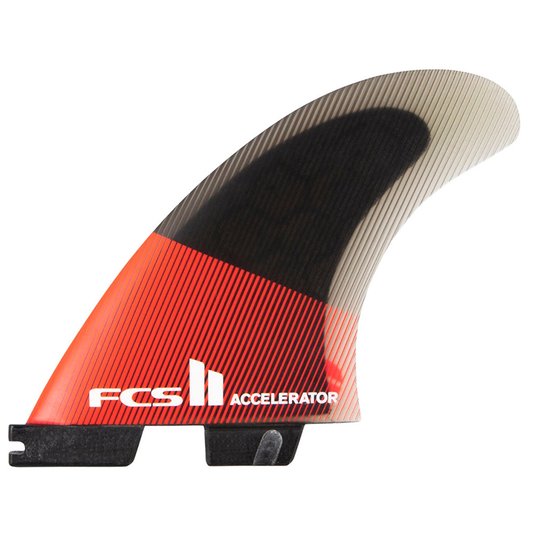 Quilha FCS II Accelerator Large Performance Core - Preto/Vermelho