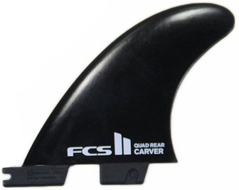 Quilha FCS II Carver Media Carver Quad Rear - Preto
