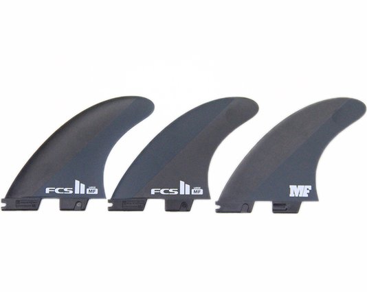 Quilha FCS II Fanning Large Neo Carbon - Preto/Verde Água