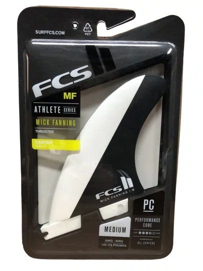 Quilha FCS II Mick Fanning - Branco/Preto