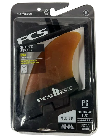 Quilha FCS II Performer Glass Rob Machado's - Laranja/Preto