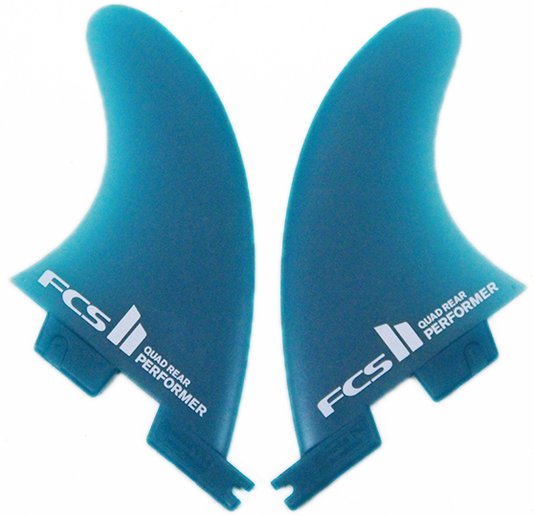 Quilha FCS II Performer Media Quad Neo Glasse - Verde Água