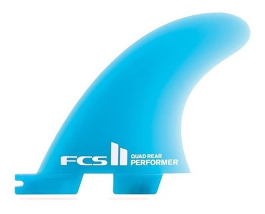 Quilha FCS II Performer Media Quad Neo Glasse - Verde Água