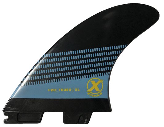 Quilha para Prancha de Surf Expans H20 / Truex / XL Triquilha (3 quilhas) com Chave  - Preto/Amarelo