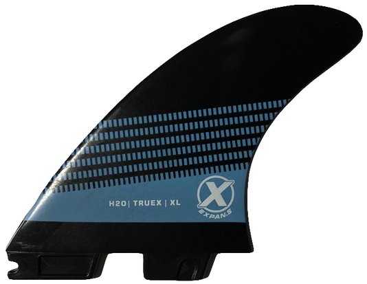 Quilha para Prancha de Surf Expans H20 / Truex / XL Triquilha (3 quilhas) com Chave  - Preto/Azul