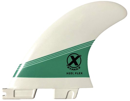 Quilha para Prancha de Surf Expans H2o Flex (3 quilhas) com Chave  - Branco/Verde