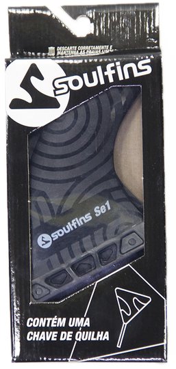 Quilha para Prancha de Surf Soulfins SE1 Future - Preto