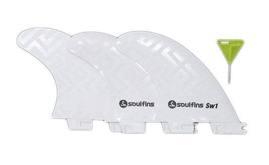 Quilha para Prancha de Surf Soulfins SW1 FCS 2 - Branco