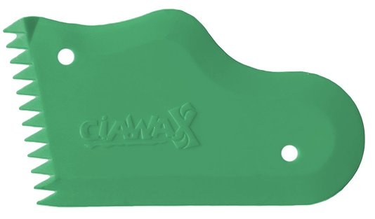 Raspador grande de parafina CiaWax para prancha de surf  - Verde