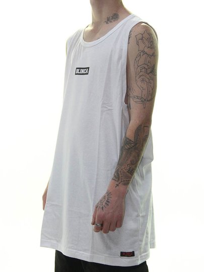 Regata Blinca Logo Chest Estampada - Branco