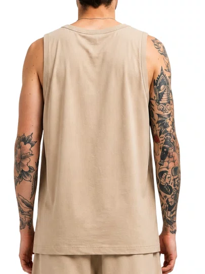 Regata masculina Big Diamond Classic Estampada - Khaki 