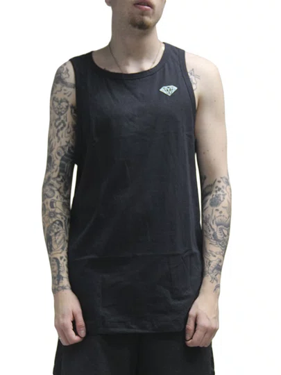 Regata Masculina Diamond Brilliant Estampada - Preto