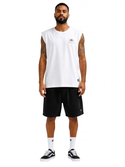 Regata Masculina Grizzly Tallest Pine Estampada - Branco