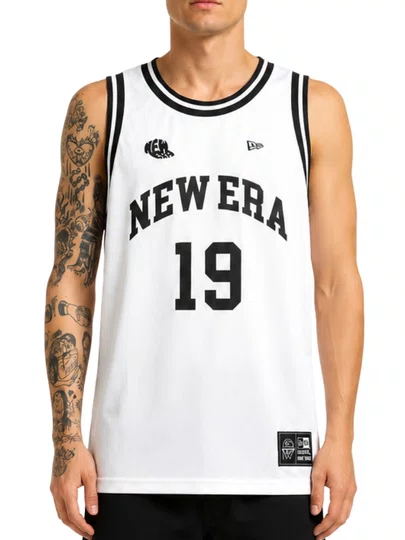 Regata Masculina New Era Core - Branco/Preto