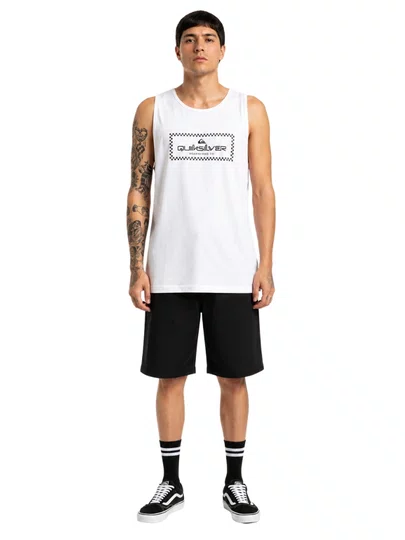 Regata Masculina Quiksilver Rain Check - Branco
