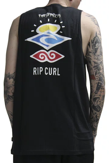 Regata Masculina RC Search Icon Estampada - Preto