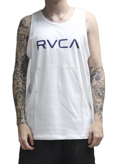Regata Masculina Rvca Big Rvca Estampada - Branco