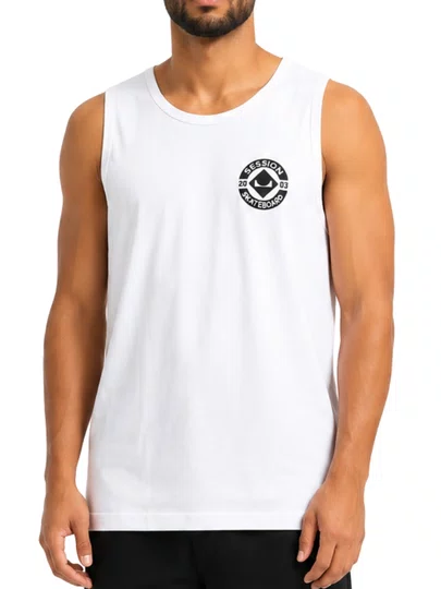 Regata Masculina Session Skateboard - Branco