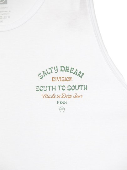 Regata Masculina South To South Salty - Branco