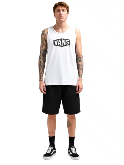 Regata Masculina Vans Hex Tank Estampada - Branco
