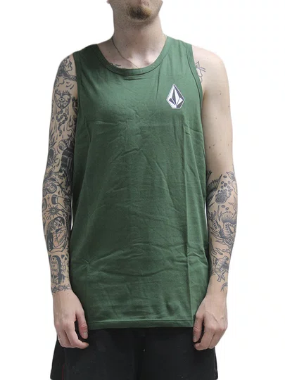 Regata Masculina Volcom Iconic Estampada - Verde