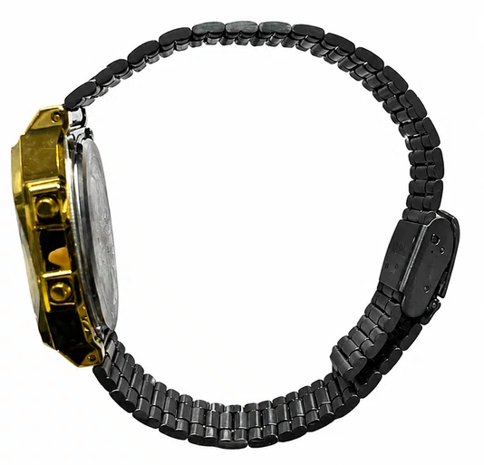 REL CASIO VINTAGE DIGITAL A168WEGB-1BDF DOURADO/PRETO