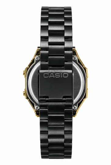 REL CASIO VINTAGE DIGITAL A168WEGB-1BDF DOURADO/PRETO