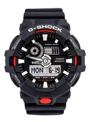 Relogio Casio G Shock GA-700-1ADR - Preto/Vermelho