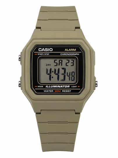 Relógio Casio Standard W-217H-5AVDF - Verde Musgo
