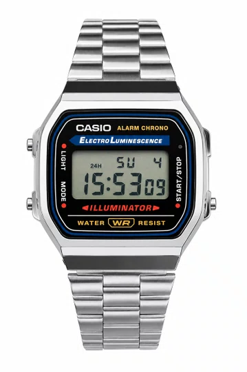 Relogio Casio Vintage Digital A168WA-1WDF-SC - Prata