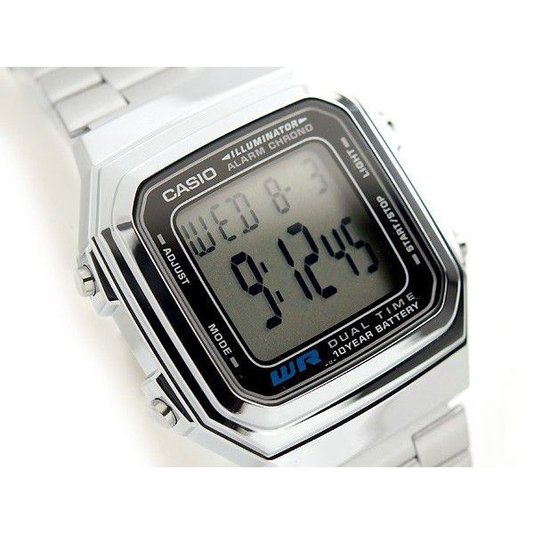 Relógio Casio Vintage Digital A178WA-1ADF - Prata