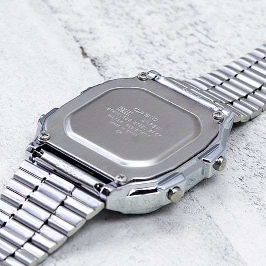 Relógio Casio Vintage Digital A178WA-1ADF - Prata